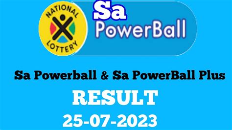 sa powerball results 2023|PowerBall and PowerBall Plus Results History: 2023.